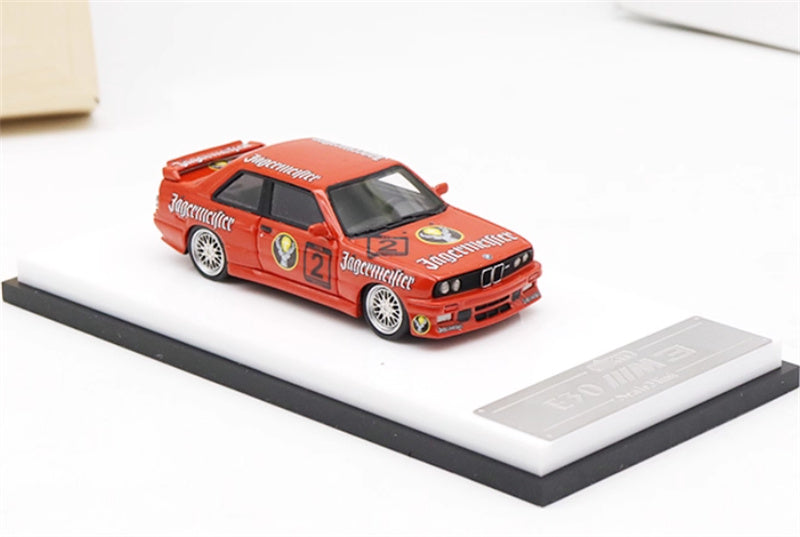 ScaleMini BMW M3 first generation E30 low slung sports car No.2 Painting Limited Edition 499PCS ONLY 1:64 Car Pre-built Model view5