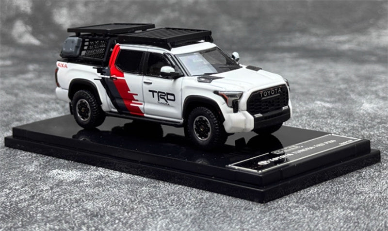 GCD Toyota Tundra TRD PRO pickup left hand drive TRD coating with accessories 1:64 Car Pre-built Model view6
