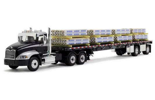 1:64 Mack pinnacl Including waterproof carrier DCP Black / Silver Diecast Model view1