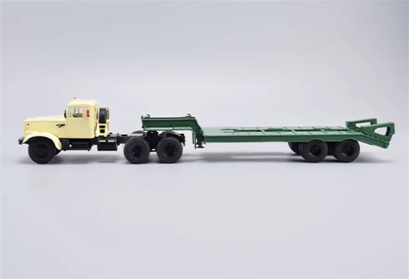 StartScaleModels RUSSIAN KRAZ - 258 - CHMZAP - 5523 HEAVY TRACTOR TRUCK WITH TRAILER 1:43 Truck Pre-built Airliner Model Display view3