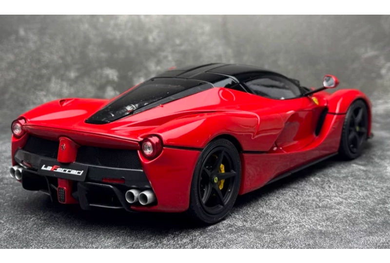 1:18 Ferrari LaFerrari  Red Black Cover - Black Wheel BBR MODELS  DIECAST Model