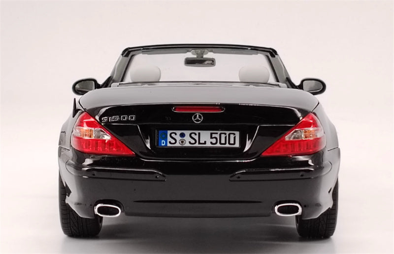Norev Mercedes Benz SL 500 2003 sports car black 1:18 Car Pre-built Model view8