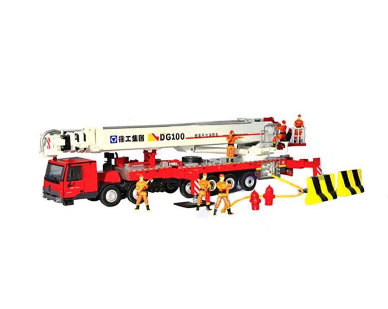 1:50 Mercedes-Benz  DG100 XCMG With Figure version Red White Diecast Model