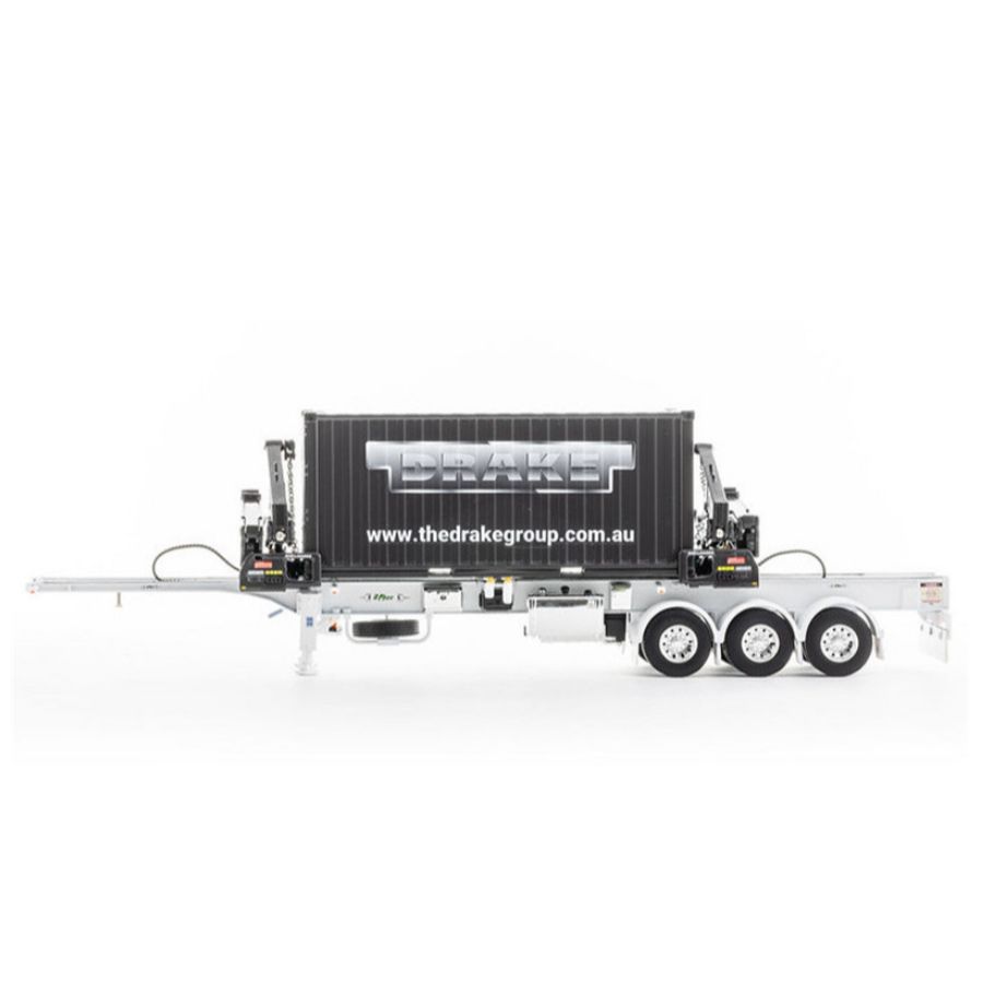 Drake O’Phee BoxLoader Container trailer white 1/50 DIECAST Truck