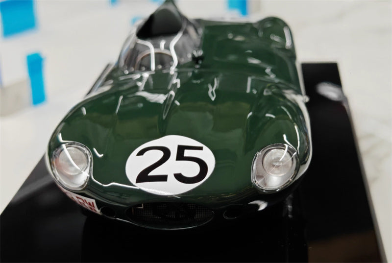 1:18 Jaguar d-type blackish green Amalgam Resin Car Model view4