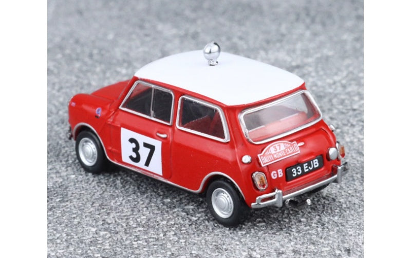 1:64 Mini Cooper S RALLYE MONTE-CARLO 1964 Red GCD #37 RHD DIECAST Model