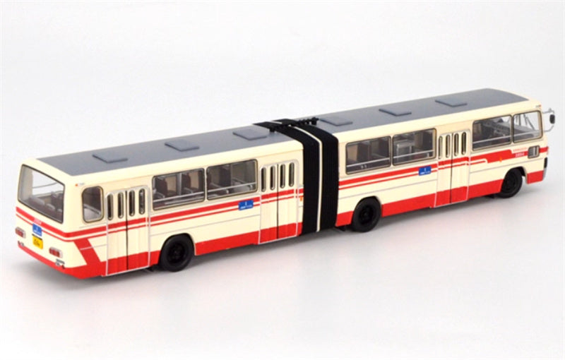 Beijing Public Transport Jinghua BK6170 #1 Blue Road Sign Articulated Bus 1:64 Bus Pre-built Model view4