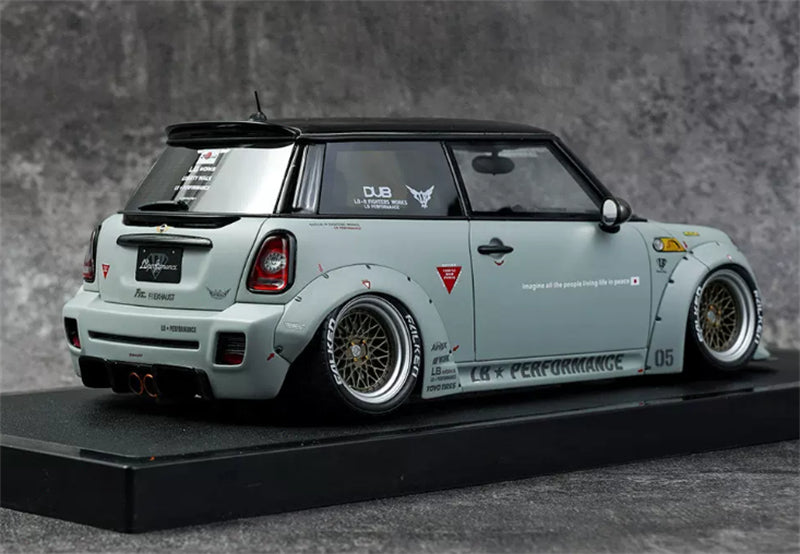 1:18 MINI COOPER LB-WORKS LB NATION R56 2015 Battleship Gray OTTO Limited Edition Resin Model