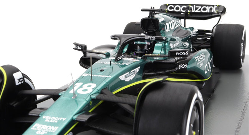 1:18 Aston Martin AMR23 2023 Spark Bahrain GP Resin Car Model view8