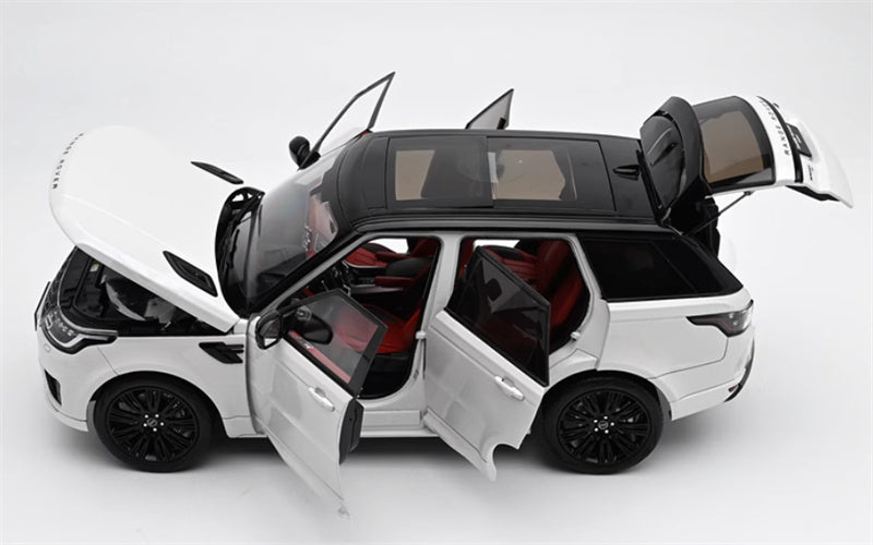 WHELART Range Rover Sport 2018 white - Black wheels 1:18 Car Pre-built Model view6
