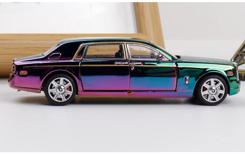 1:64 Rolls-Royce Phantom VII Chrome Plated Dragon Edition DCM Limited Edition DIECAST Car Model