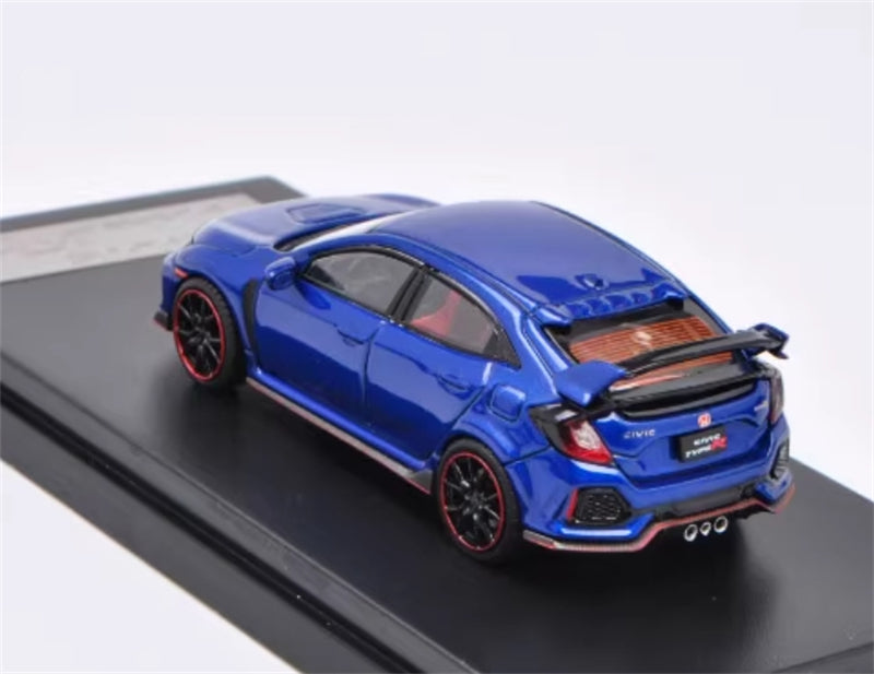 LCD-MODELS Honda Civic Type R FK8 Blue 1:64 car Pre-built Model view7