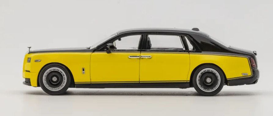 Banana 1:64 Rolls-Royce Phantom EWB Diecast Model HEC Limited Black & Yellow