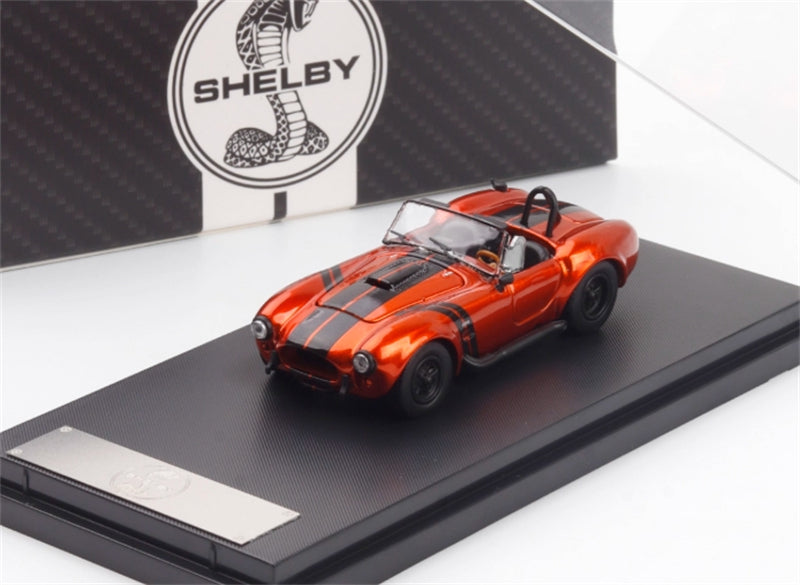 Fine Works&HM Ford Shelby 427 Cobra Orange Black Stripe Limited Edition 499PCS ONLY 1:64 car Pre-built Model view6