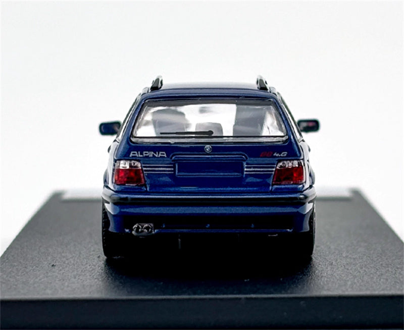 Mortal Third Generation BMW 3 Series E36 Alpina B8 Four-Door Wagon Pearl Blue Limited Edition 699PCS ONLY 1:64 Car Pre-built Model view7