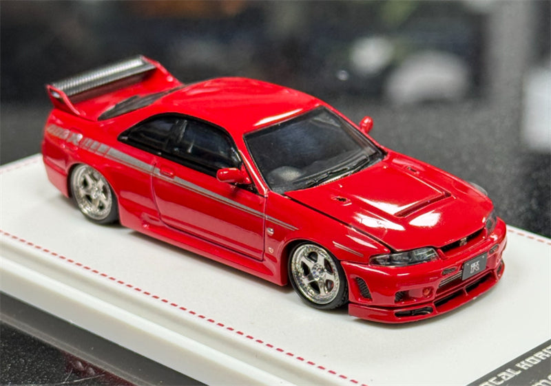 Focal Horizon Nissan GT-R R33 Nismo 400R Red Limited Edition 699PCS ONLY 1:64 Car Pre-built Model view4