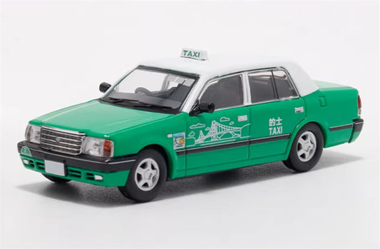 LMLF MODEL Toyota Crown Comfort Hong Kong New Territories Taxi Green 1:64 Car Pre-built Model view1