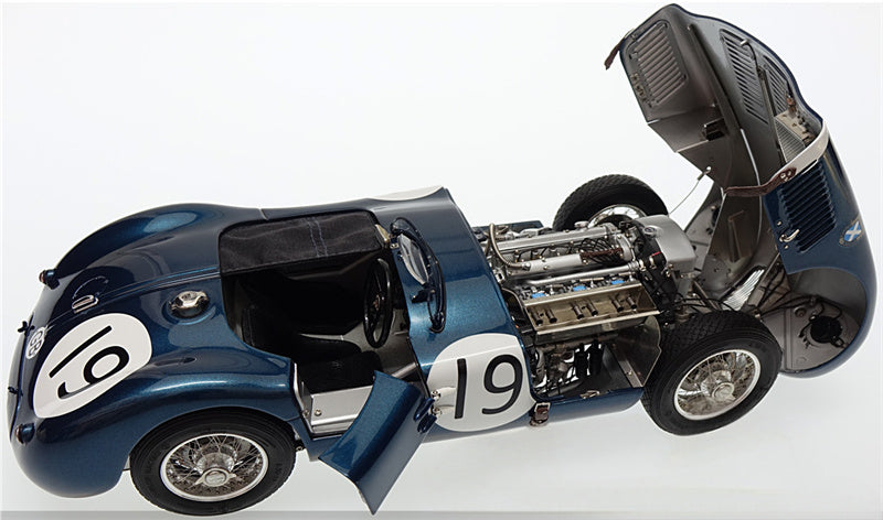 CMC Jaguar C-type Goodwood Member's Meeting 1954 Jimmy #19 Blue Limited Edition 1500PCS ONLY 1:18 Car Pre-built Model view6