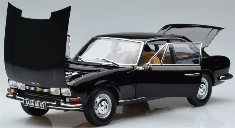 NOREV Peugeot 504 Coupe hardtop black 1972 1:18 Car Pre-built Model view6