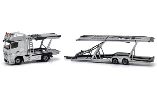 1:64 Mercedes-Benz Actros High top electronic mirror LHD  Silver Unique Model x Tiny  DIECAST Model