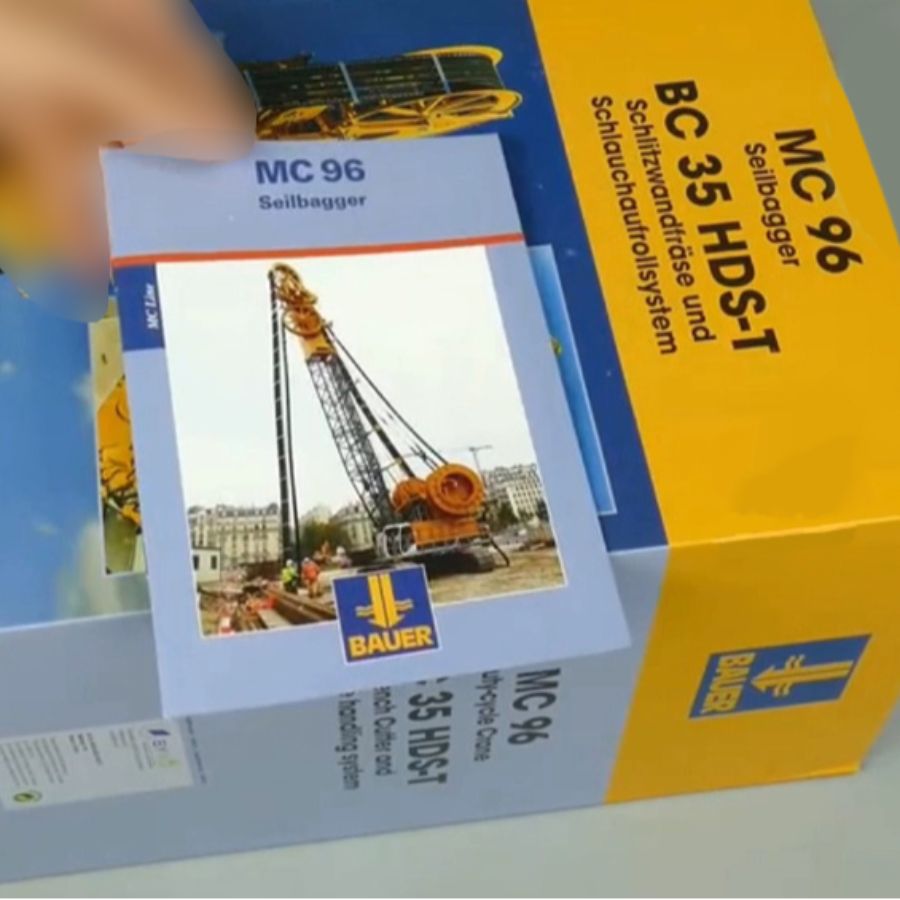 BYMO Bauer Cable Crane MC96 Crane+BC35 HDS-T KIT 1/50 DIECAST Truck Lorry