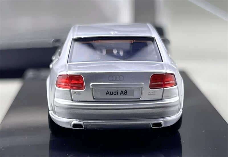1:64 Audi A8 (D3) Facelift 2008 silver MOTORHELIX DIECAST Civil Car Model