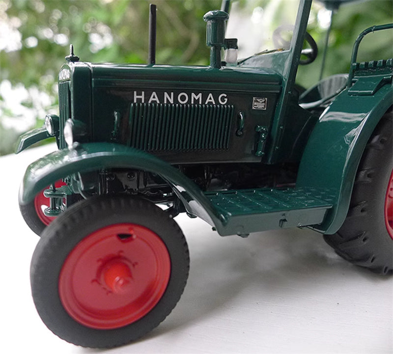 SCHUCO Hanomag R 40 mit Dach Tractor peacock blue 1:32 Truck Pre-built Model