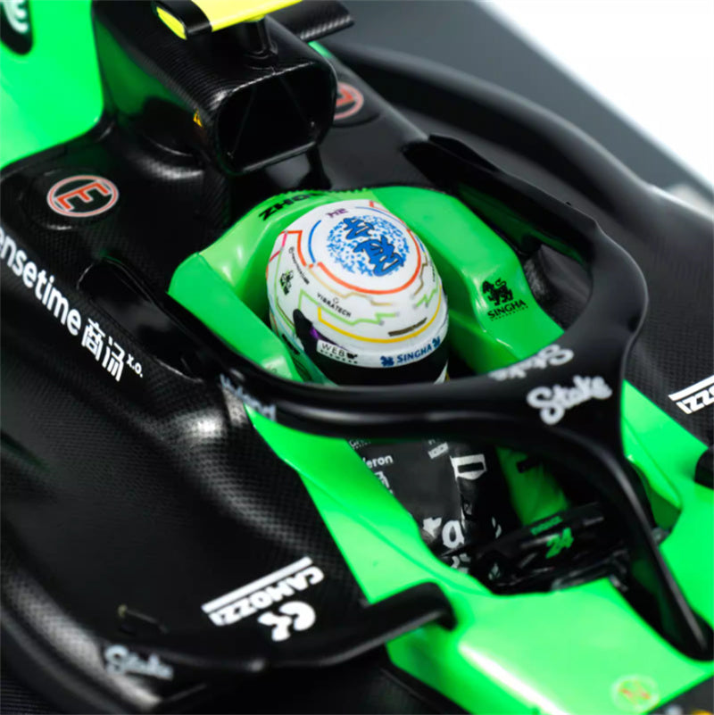 1:18  Stake Kick Sauber C44 #24 Zhou China GP 2024 Green  MINICHAMPS Limited Edition 888PCS ONLY Resin Car Model