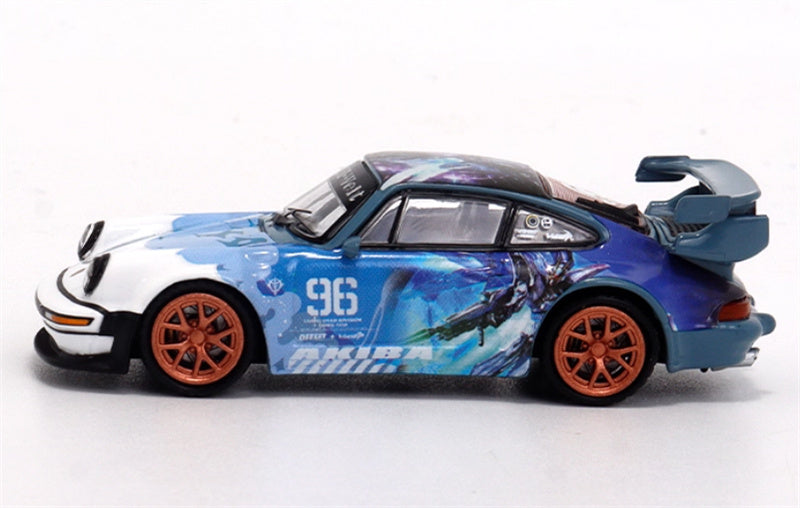 Leixin Porsche Singer Turbo Study 930 Mecha Blue 1:64 Car Pre-built Model view3