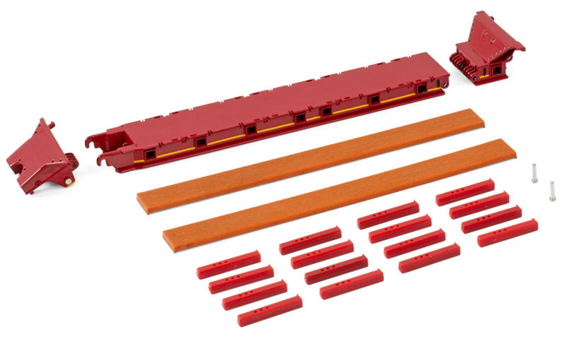 WSI SCHEUERLE INTER COMBI SET PARTS: SPINE BED RED Premium Line KIT 1:50 Truck Model