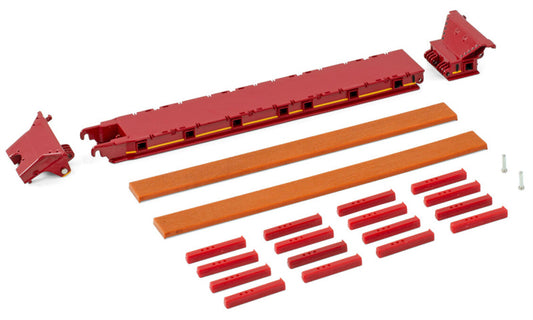 WSI SCHEUERLE INTER COMBI SET PARTS: SPINE BED RED Premium Line KIT 1:50 Truck Model