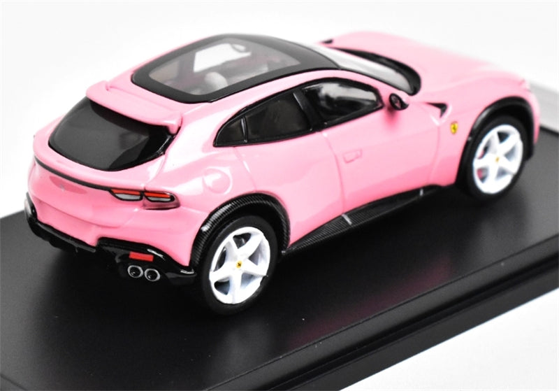 Funny Model Ferrari Purosangue V12 FUV Metallic Pink SUV 1:64 car Pre-built Model view5