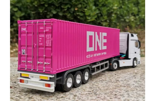 Mercedes ACTROS Shipping Container Truck ONE coating 1:50 Truck Pre-built Airliner Model Display view2