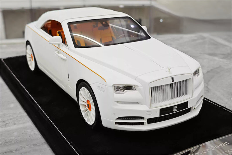HH Model Rolls Royce Dawn Shadow White Limited Edition 20PCS ONLY 1:18 Car Pre-built Model view7