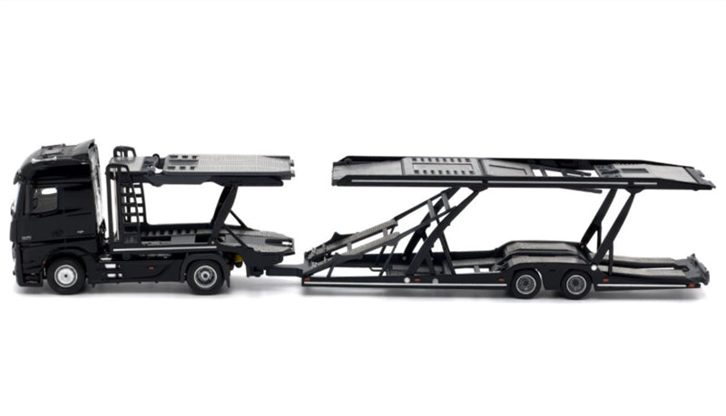 1:64 Mercedes-Benz Actros Low top traditional mirror LHD  Black Unique Model x Tiny  DIECAST Model