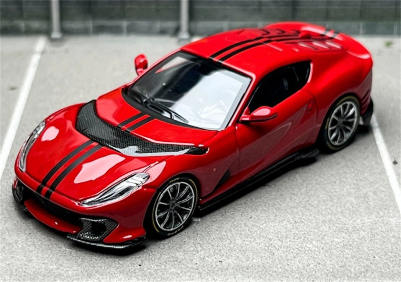 TOC Ferrari FE812C Coupe Sports ROSSO CORSA 1:64 Car Pre-built Model