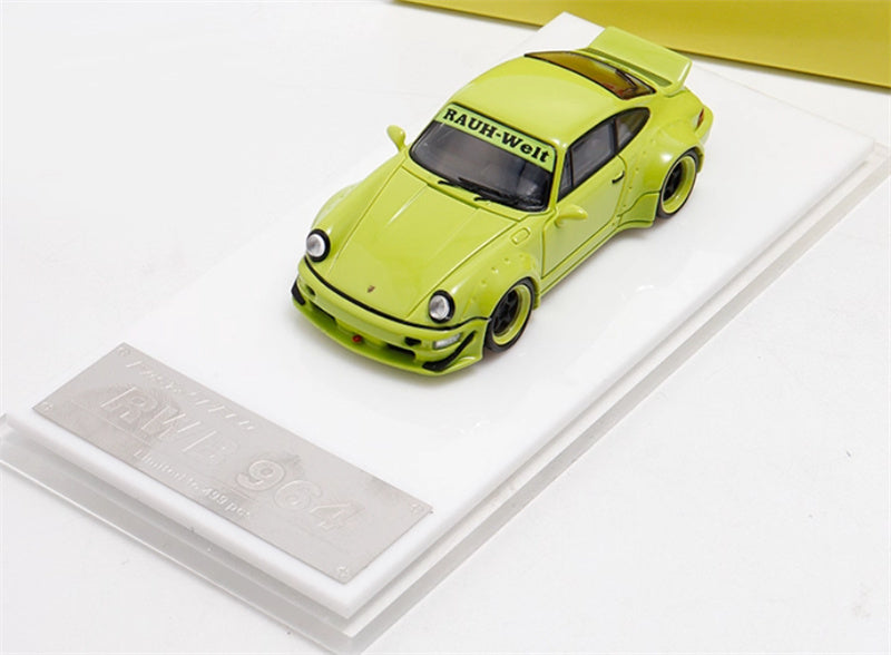 FAST & SPEED Porsche RWB 964 Duck Wing White - Gulf Limited Edition 499PCS ONLY 1:64 Car Pre-built ModelFAST & SPEED Porsche RWB 964 Duck Wing Green Limited Edition 499PCS ONLY RAUH - Welt 1:64 Car Pre-built Model view4