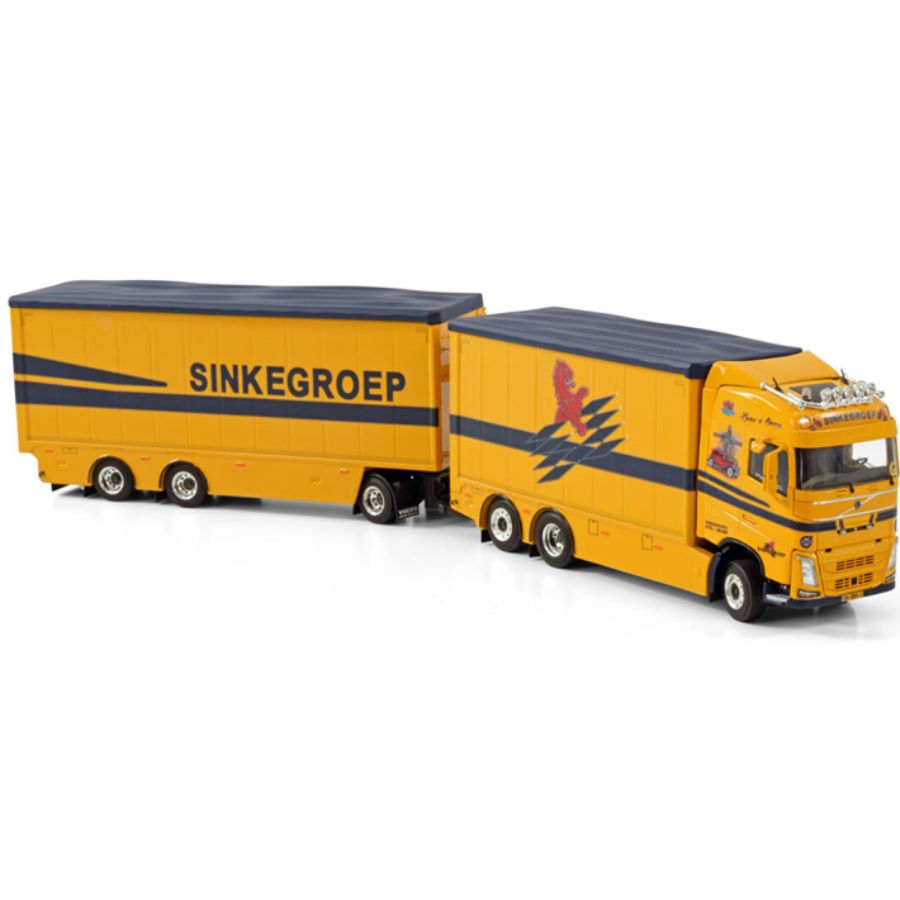 WSI VOLVO FH 4 GLOBETROTTER 6X2 TAG AXLE RIGED COMBI - 6 AXLE RESIN SINKE 1/50 DIECAST Truck Lorry
