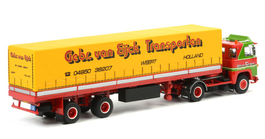 WSI Scania 1 Classic tilt trailer (2 as) Gebr. Van Eijck Transporten 1:50 Truck Pre-built Model