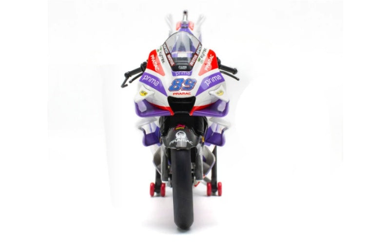 1:12 Ducati PRAMAC MOTO GP23 Jorge Martin 89# KiloWorks Purple White Diecast Model view8