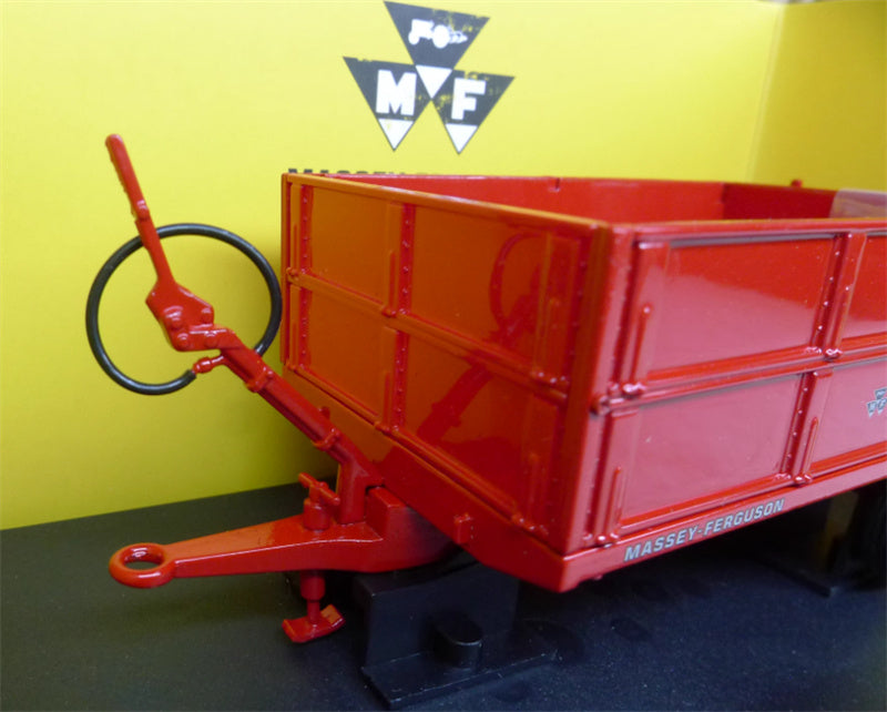 Universal Hobbies Massey Ferguson MF21 With Grain Sides 3.5 Ton Hydraulic Tipping Trailer Red 1:32 Truck Accessories Pre-built Model