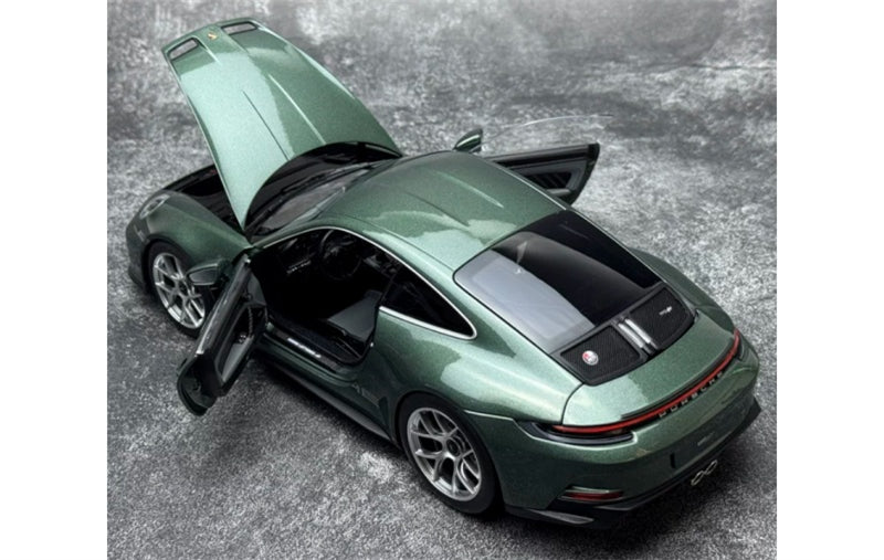 1:18 Porsche 911 S/T  Green - Silver Wheel NOREV without tail fin DIECAST Model