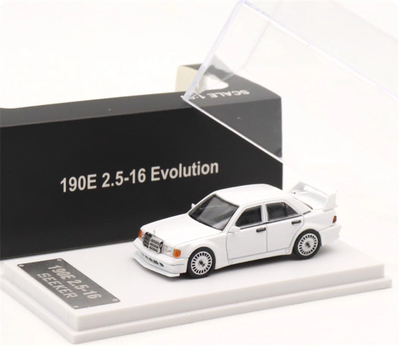 SEEKER Mercedes Benz 190E 2.5-16 Evolution White 1:64 Car Pre-built Model view5