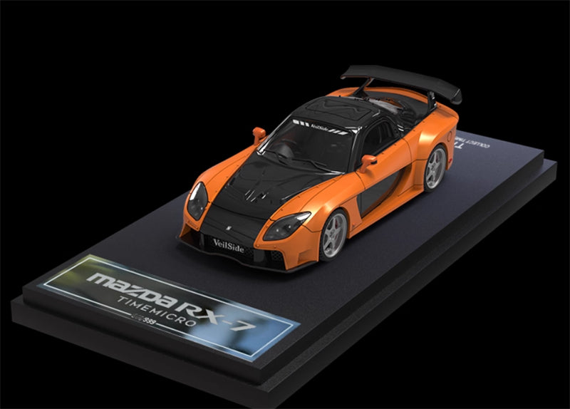 TIMEMICRO Mazda RX-7 Veilside Orange Black
Limited Edition 999PCS ONLY 1:64 Car Pre-built Model view1