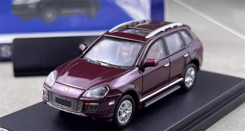 SW Porsche Cayenne Turbo S Claret Limited Edition 499PCS ONLY 1:64 car Pre-built Model view1
