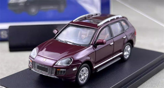 SW Porsche Cayenne Turbo S Claret Limited Edition 499PCS ONLY 1:64 car Pre-built Model view1