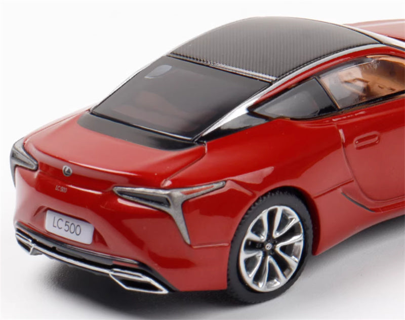 Almost Real Lexus LC500 2018 Radiant Red CL 1:64 Car Pre-built Airliner Model Display view5