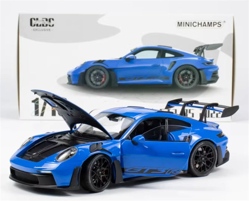 1:18 PORSCHE 911 (992) GT3 RS 2022 Blue w/ Black wheel hub  MINICHAMPS Limited Edition 500PCS ONLY DIECAST Car Model