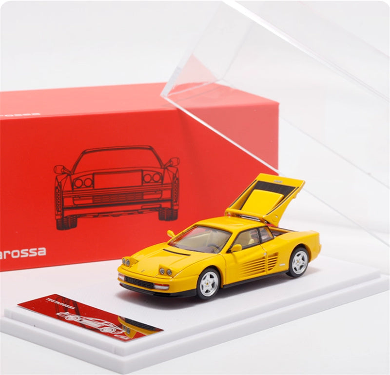 XF MODEL Ferrari Testarossa F110 supercar Yellow 1:64 Car Pre-built Model view10