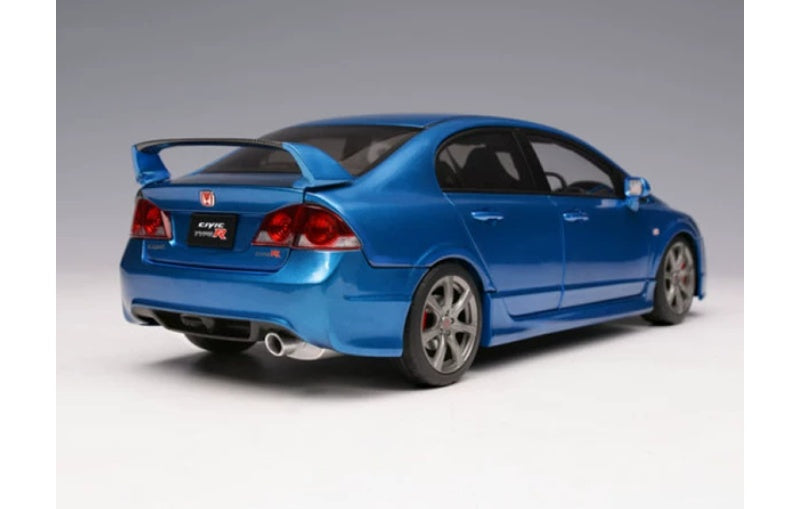 1:18 Honda Civic Type R FD2 Late Version MotorHelix Limited Edition 599PCS ONLY VIVID BLUE PEARL Diecast Model view2